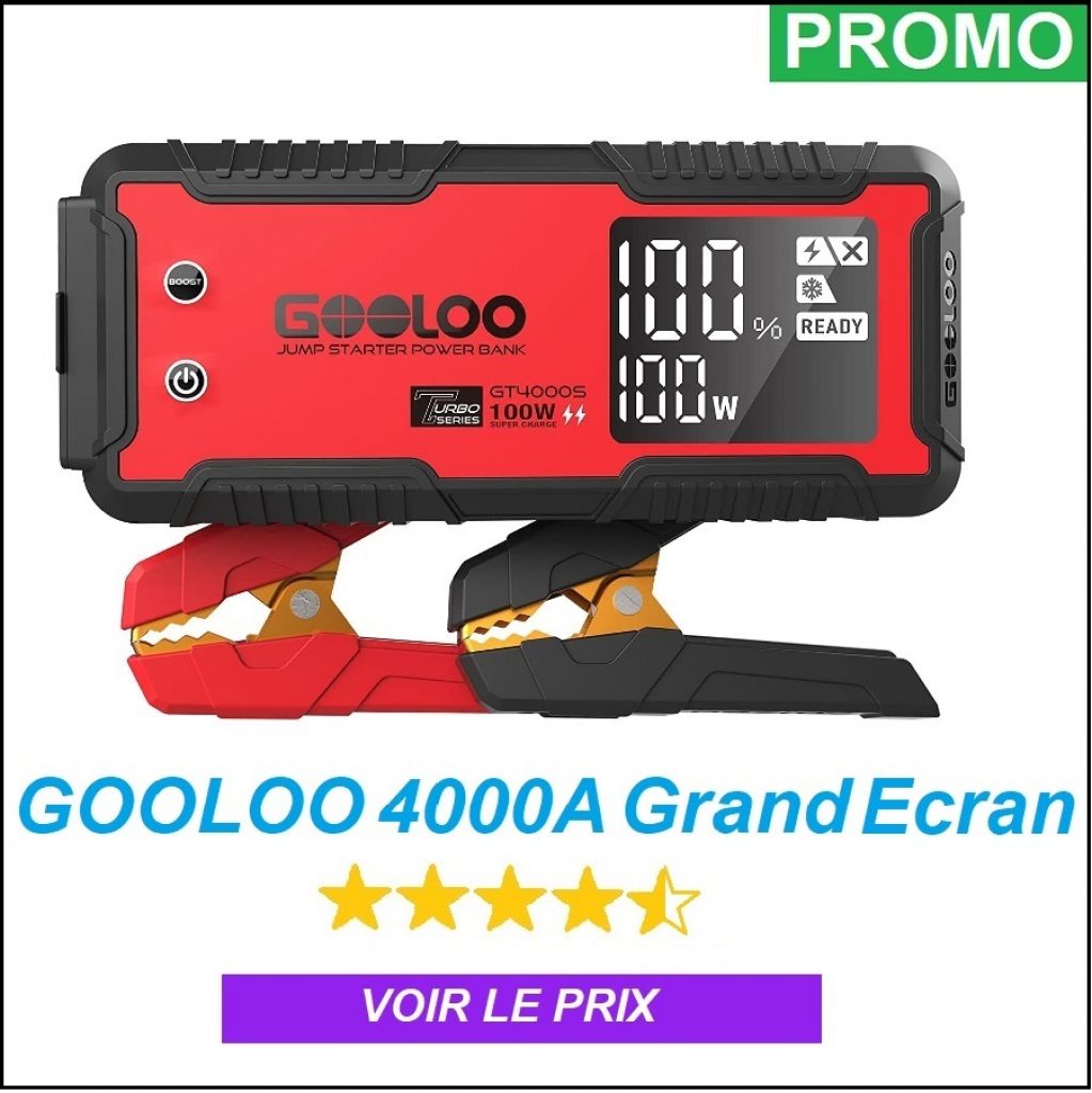 GOOLOO Booster Batterie 4000A 26800mAh